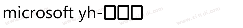 microsoft yh字体转换